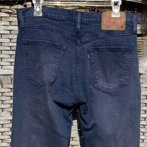 Levi's 511 Jeans Men's 33x32 Slim Fit Waterless Blue Dark Wash Good Condition
